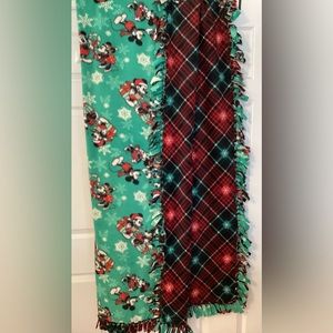 Minnie & Mickey Disney Christmas Fleece Blanket/Throw